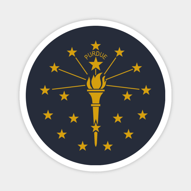 Purdue State Flag Magnet by mplusshift2